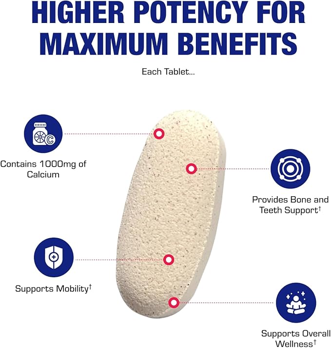 Clinical Calcium Complex Bone Supplement - Restorative Calcium Magnesium Zinc D3 Supplement for Bone Health Strength &amp Density Support with Antioxidant Bioflavonoids - High Absorption - 30 Serving