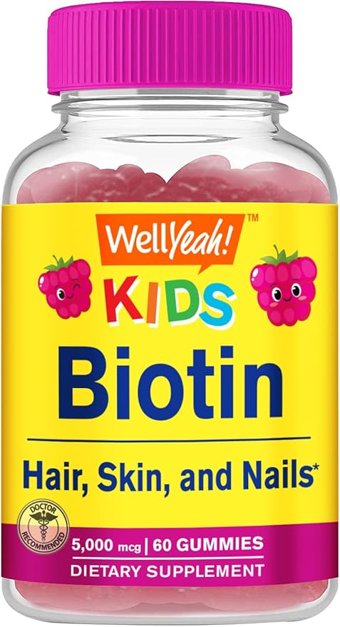 WellYeah Zinc Kids 15mg + Biotin Kids Gummies Bundle - Great Tasting Vitamin Supplement Gluten Free GMO Free Chewable Gummy
