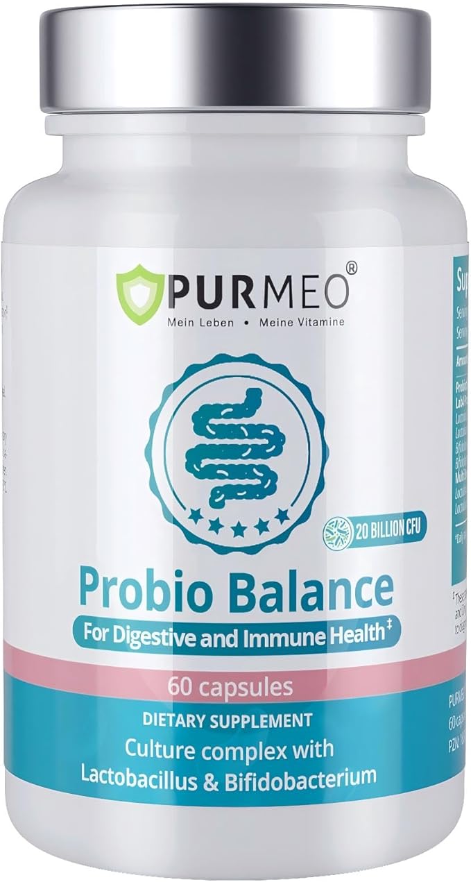 Digestive Probiotics 20X Lab4 Strains for Gut &amp Immune Health Pro Formula for Men &amp Women Probiotic Capsules Support Diarrhea Bloating and Gas Shelf Stable Vegan Gluten Free 60 Days Sup