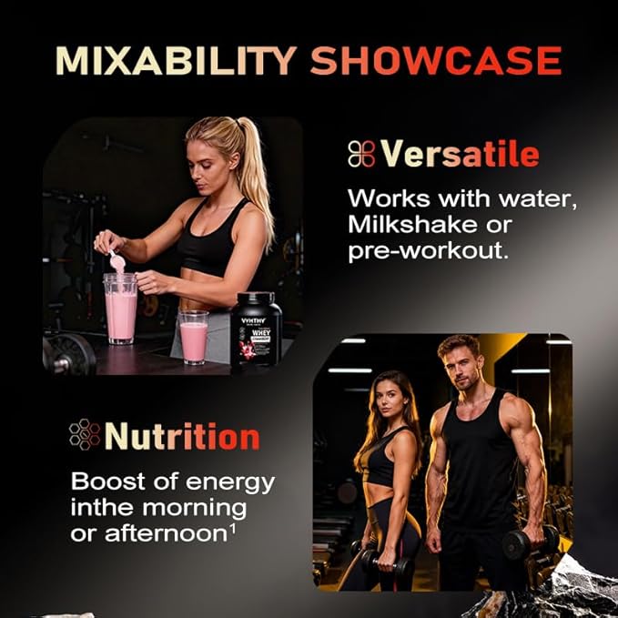 Strawberry Flavored Whey Protein Powder24g Protein per Serving Fast-Absorbing Concentrated whey Protein Low Sugar Gluten-Free Natural Flavor 2 lbs/32 oz.