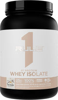 Rule 1 Naturally Flavored R1 Protein Whey Isolate - Clean Formula with 25g Protein &amp 6g BCAA Exclusively Isolated &amp Hydrolyzed Sources for Workout Recovery (1.7 Pounds* Pure Vanilla)