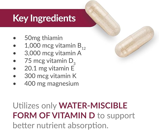 Bariatric Advantage Ultra Multi Without Iron - High Potency Multivitamin - for Bariatric Surgery Patients - Bariatric Multivitamin Capsule - with Calcium Vitamin C &amp More - 270 Capsules