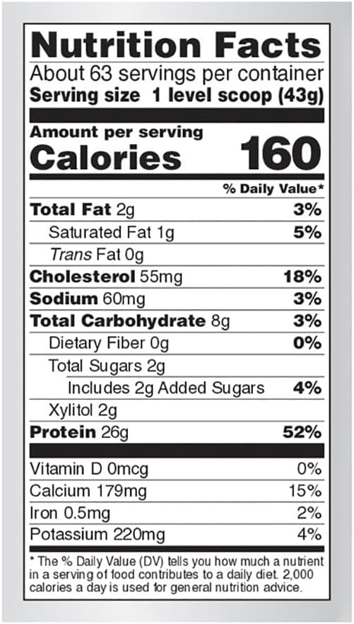 NOW Sports Nutrition Whey Protein 26 g With BCAAs Creamy Vanilla Powder 6-Pound