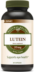 GNC Natural Brand Lutein 20mg Supports Eye Health 60 Capsules