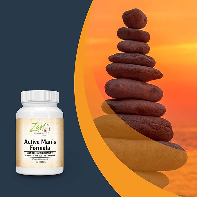 Active Mens Multivitamin - Best Men's MultiVitamins - Extra Strength Daily Multivitamin For Men With Essential Vitamins Minerals Herbal Extracts &amp More - Support Overall Health &amp Well-Being