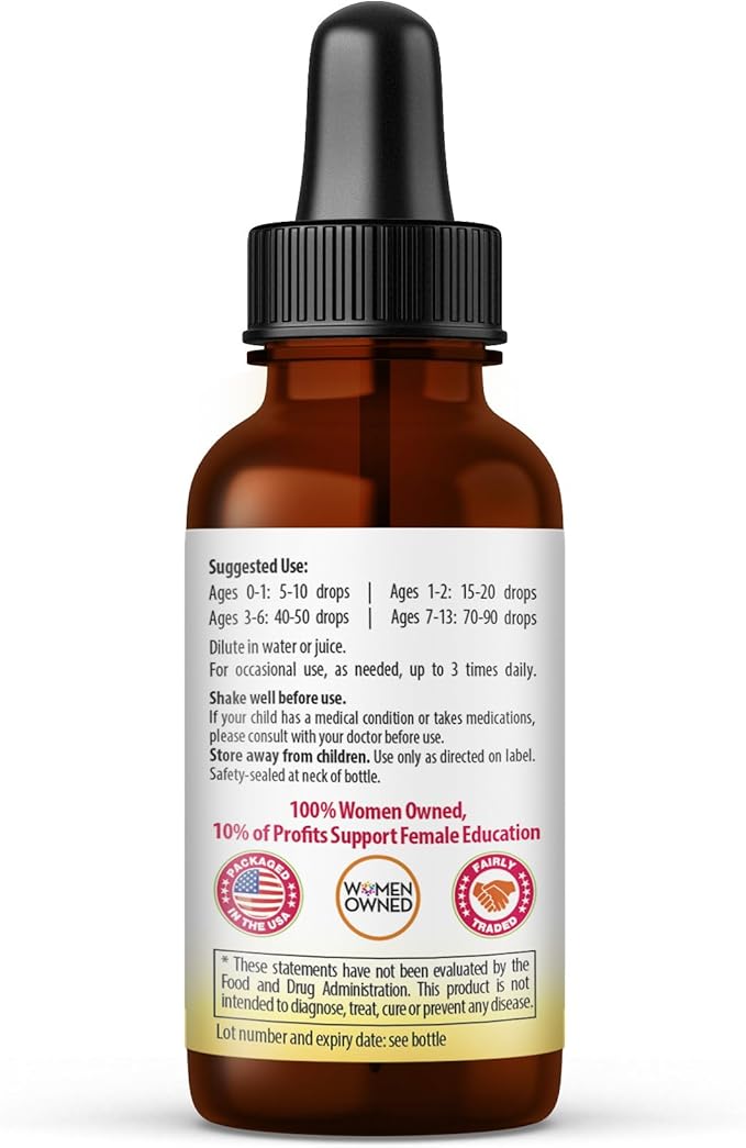 Kids Calm Support Liquid Extract 1oz with Magnesium Glycinate Magnesium Citrate Multivitamin - Magnesium for Kids - 1oz Bottle 1 Unit - Herbal Goodness