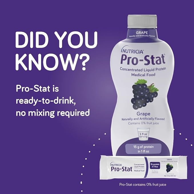 Pro-Stat Concentrated Liquid Protein Medical Food - Grape 30 Fl Oz Bottle (Case of 6)