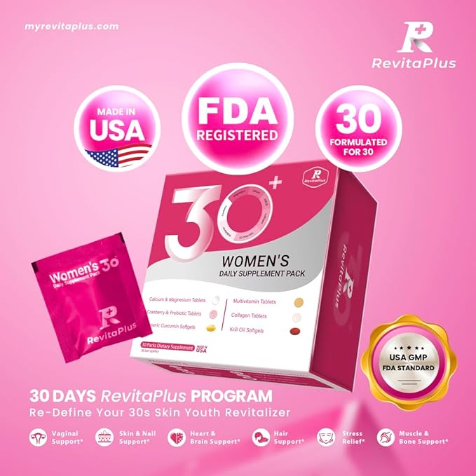 Multivitamin for Women with Vitamin ABCD3EK2Biotin CollagenKrill OilCranberries Supports EnergyWellnessBeauty and Immune - Vitamin Packs for Women Health 2 PCS-60 Packs