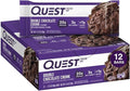 Quest Nutrition Double Chocolate Chunk Protein Bars 20g Protein Bars 1g Sugar 4g Net Carb Gluten Free Keto Friendly 12 Count