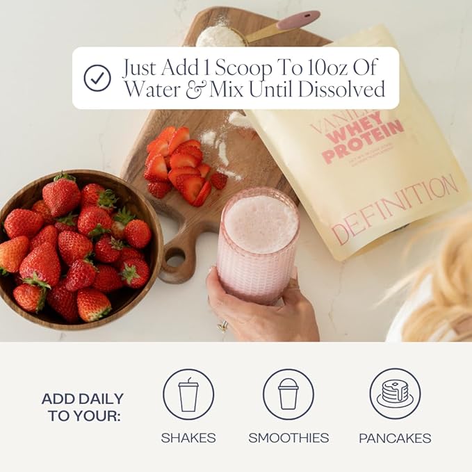 Whey Protein Isolate for Women 20g Protein 0g Sugar 90 Calories Stevia-Free Grass-Fed &amp Pasture Raised Vanilla 1 lb