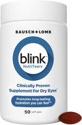 Blink NutriTears Clinically Proven Supplement for Dry Eyes Eye Care with Lutein &amp Zeaxanthin and Vitamin D to Hydrate Eyes from Within for Long-Lasting Relief 50 Softgels