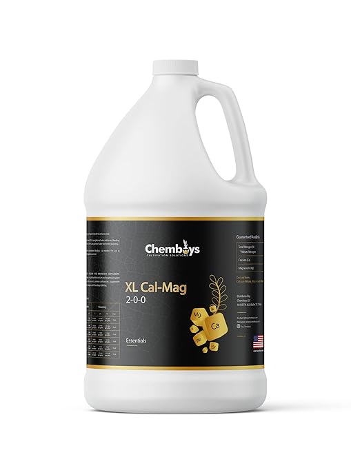 Chemboys XL Cal-Mag Plant Supplement 2-0-0 – Calcium &amp Magnesium Liquid Fertilizer Plant Nutrients for Vegetables Hydroponics Coco Coir Fruits – Indoor &amp Outdoor Use Made in USA - 1 Quart
