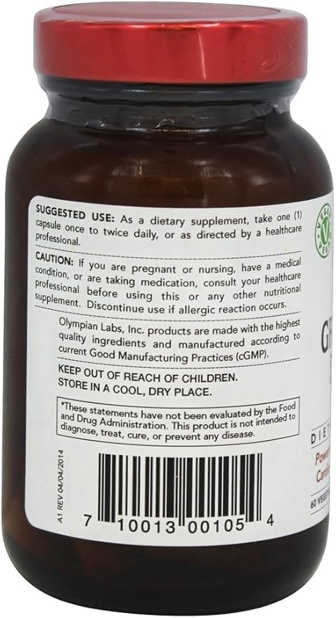 Olympian Labs Grape Seed Extract 600mg Supports Heart &amp Immune Health 60 Count