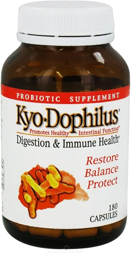 Kyolic - Kyo-Dophilus Probiotic - 180 Capsules 2 pack (Image may vary)