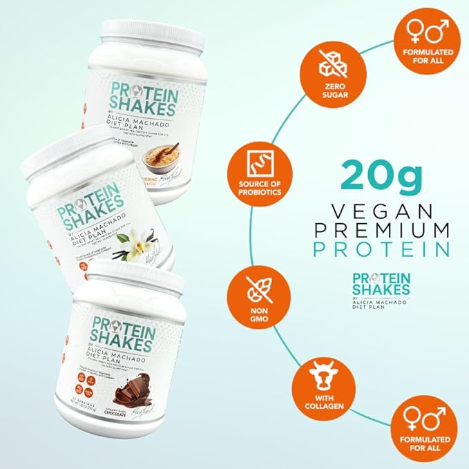 Rice Pudding Meal Replacement Shake 25 Servings Vegan Dairy-Free 20g Protein Collagen Convenient Nutrition for Weight Management
