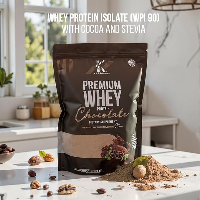 KARDAGAR Premium Whey Protein | Chocolate | Whey Protein Isolate | 33 Servings | 2.2 LBS