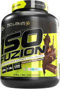 Iso Fuzion 100% Whey Isolate 28g Non Denatured Protein Powder Chocolate Wafer Crunch Flavor 4.4lb
