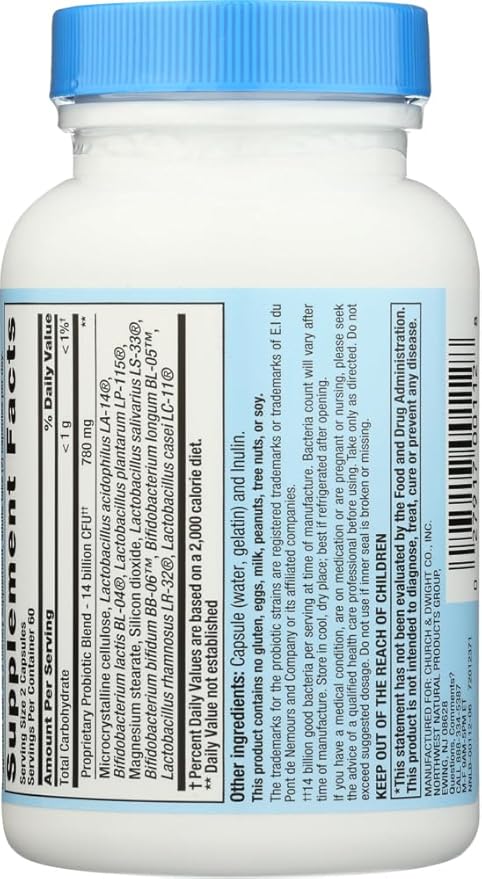 PB8 Acidophilus Probiotic 120 Count (Value Pack of 4)