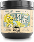 Earth Fed Muscle Stammpede Pre Workout Powder Lemonade Flavor 250mg Caffeine Powder 5g Beta Alanine Citrulline Taurine &amp Tyrosine Gluten &amp Sugar Free Pre Workout Keto Friendly 26 Servi