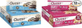 Quest Nutrition Dipped Chocolate Cookies &amp Cream Protein Bars High Protein Low Carb Gluten Free &amp White Chocolate Raspberry Protein Bars High Protein Low Carb Gluten Free
