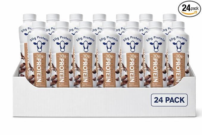 High-Protein Nutrition Shake (11.5 Fl Oz (Pack of 24)– 30g Protein 2g Sugar 150 Calories 8 Essential Vitamins &amp Minerals Chocolate Flavor.