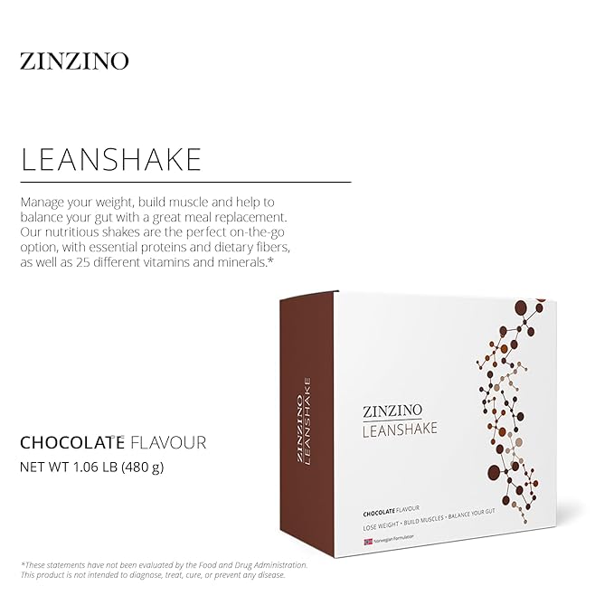 LeanShake Chocolate Whey Protein Powder Portion Packs Supports Muscle Building Gut Health and Healthy Body Balance - 16 x 30g