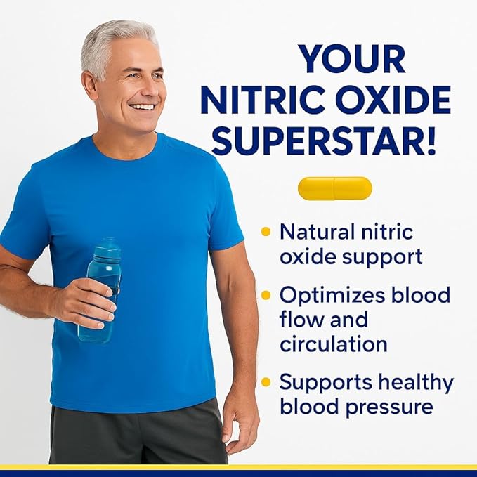 Men’s Healthy Blood Flow Capsules – 3X Power Formula for Energy Stamina &amp Heart Support – Natural Nitric Oxide Circulation Booster by FFTSH 60 Capsules