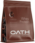Oath Nutrition Whey Protein Powder Chocolate Brownie 25 Grams of Protein and Only 1 Gram of Sugar per Serving 2 lbs 25 Servings