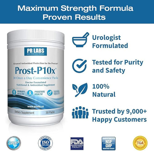 Advanced Prostate Health Supplement for Men 10 Natural Ingredients Saw Palmetto Beta Sitosterol Reduce Bathroom Trips &amp Urgency - 2 Month Supply