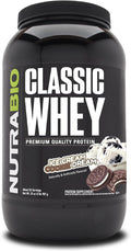NutraBio Classic Whey Protein Powder- 25G Protein Per Scoop - Full-Spectrum Amino Acid Profile - No Fillers Artificial Colors Preservatives - Low Glycemic Index - (Ice Cream Cookie Dream 2 Pounds)