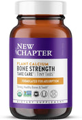 New Chapter Calcium Supplement - Bone Strength Tiny Tabs Plant-Based USDA Organic Calcium with Magnesium Vitamin D3+K2 for Bone Health &amp Joint Mobility Heart Support 905 mg dose - 120 Tiny Tab