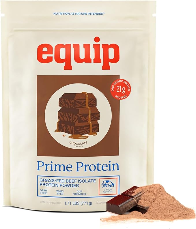 Equip Foods Prime Protein Powder Peanut Butter &amp Prime Protein Powder Chocolate