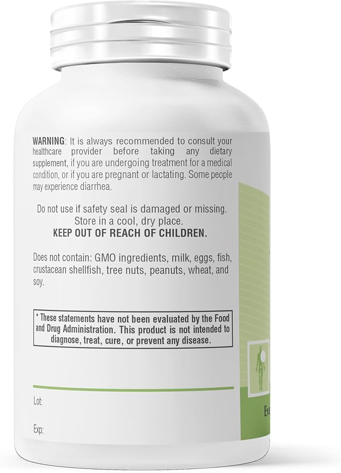 Magnesium Complex Supplement | 4-in-1 Multi with Citrate Bisglycinate Malate &amp Oxide | Complete Magnesium Supplement for Women &amp Men | Supports Muscle Bone Heart &amp Energy | 90 Capsules