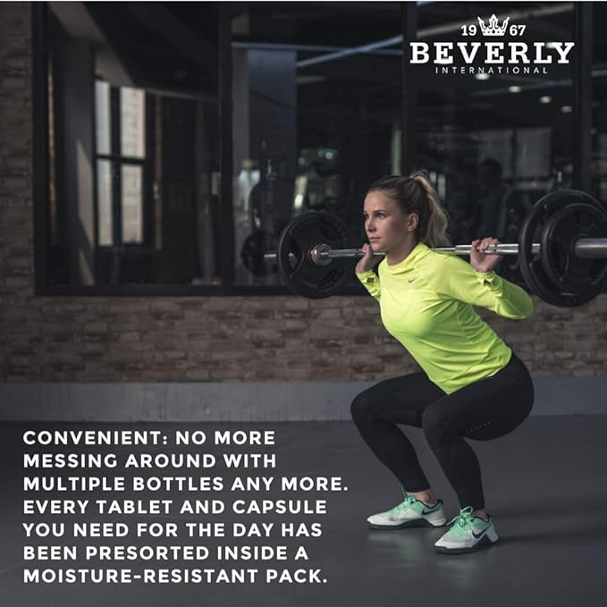 Beverly International Super Pak. 30 Packs. High-Potency Multivitamin Daily Pack for Energy Performance Immune System Health. Custom-formulated for Athletes Active Men and Women since 1970.