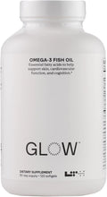 LTH Glow Omega-3 Fish Oil - Trusted by Life Time Members - NSF Certified for Sport - Supports Brain &amp Heart Health - Aids Healthy Skin Hair &amp Nails - Gluten Free &amp Soy Free - 30 Servings