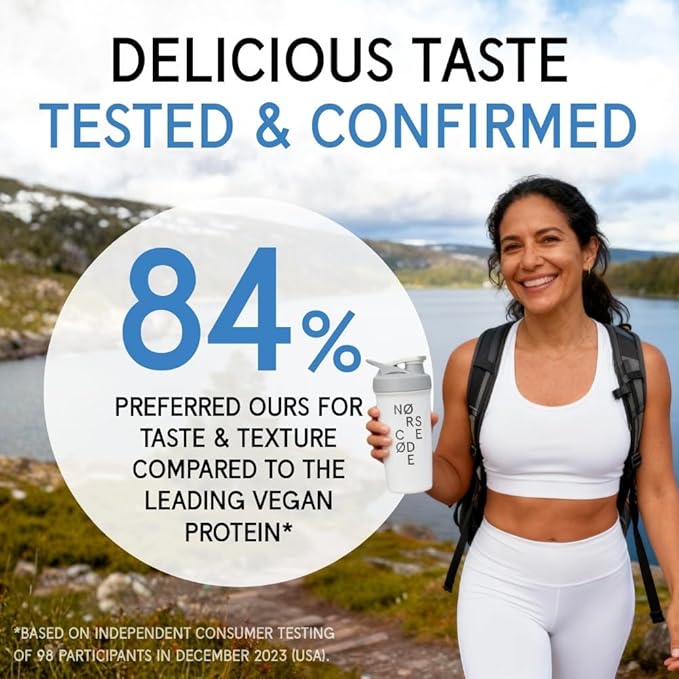 Vanilla Plant-Based Barley Protein Powder | Delicious &amp Smooth 20g Complete Vegan Protein Blend – Pea &amp Rice Protein Prebiotic Fiber Gentle on Stomach Zero Sugar Keto Friendly (1.33 lb)