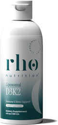 Rho Nutrition Liposomal D3K2 – Ultra High Absorption Liquid Vitamins D3 and K2 Supplement – Supports Immune System &amp Overall Health Supports Strong Bones &amp Muscles and a Healthy Heart