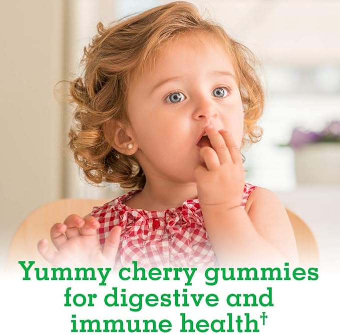 Garden of Life Kids Immune Support Gummies Cherry Flavor 30 Pack + Probiotics for Kids Cherry Flavor Gummies 30 Count