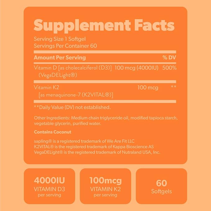 Vegan Omega 3 180 Softgels &amp Vegan Vitamin D3 + K2 Supplement Bundle - Plant-Based DHA &amp EPA Fatty Acids 4000 IU Vitamin D3 and 100mcg Vitamin K2 as Mk7 - Tapioca Softgels