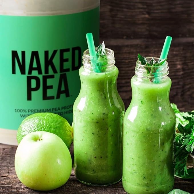 NAKED Pea Protein Isolate (15 Servings) Pure Micronized Creatine Monohydrate 500g (100 Servings) – Plant-Based Vegan Bulk Non-GMO Gluten Free Soy Free Unflavored