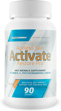 Ageless Skin Activate Restore Pro - Our Best Anti Aging Supplement - Ageless Brain &amp Body Reactivate Anti Aging Pills - Anti Ageing Re Activate Capsules - Anti Age Youth Reactivate Skin Supplement