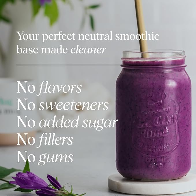 Ora Organic Vegan Protein Powder - 23g Plant Based Pea Protein + Superfood for Women and Men - Unsweetened &amp Unflavored - 20 Servings No Erythritol Keto-Friendly Gluten-Free Paleo Soy-Free