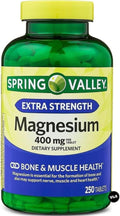 Magnesium 400 Mg 250 Tablets Pack of 1 +Vls Sticker