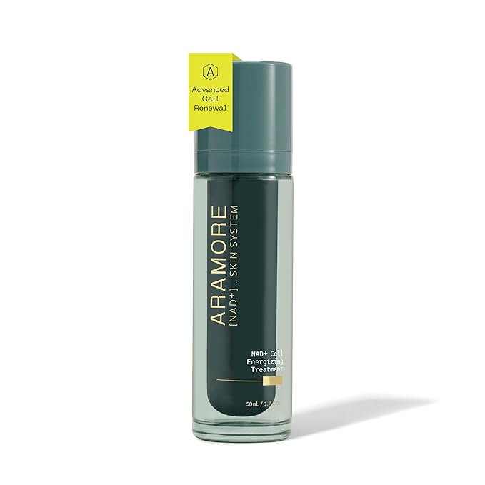 Aramore NAD+ Cell Energizing Skin Care Treatment with Proprietary NAD+ Precursor Complex Clinically Proven to Target 12 Signs of Aging - 50ml