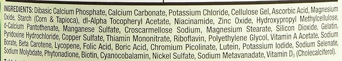 Kirkland Signature Adult 50+ Multi Vitamins &amp Minerals 400 Tablets (2 Pack)
