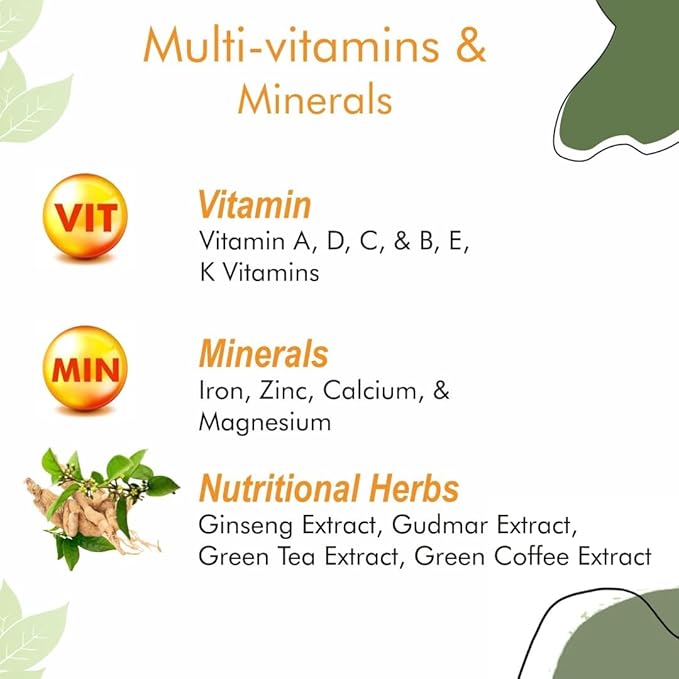 Multivitamin with Biotin Vitamin C &amp 21 Nutrients for Overall Health Radiance Strong Bones &amp Immunity (Veg) 60 Tablets (Pack of 1)