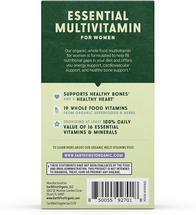 Women’s Multi Once Daily Women's Multivitamin Iron Vitamin B12 &amp More 19 Vitamins from Herbs &amp Superfoods 30 Count