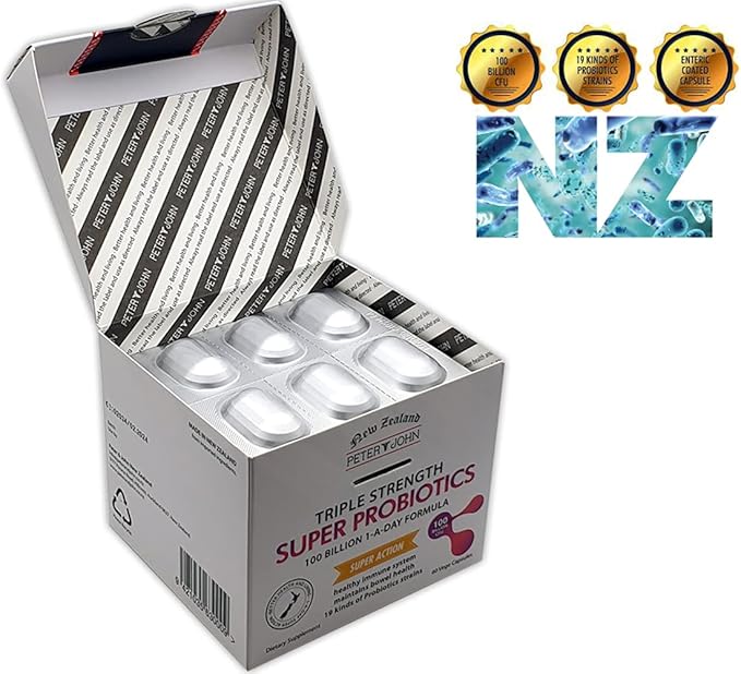 Peter John Super Probiotics 100 Billion 1-A-Day Formula 60 Capsules (1)