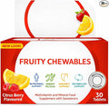 Centrrum Fruity Chewable 30 Tablets for MultiVitamins and Energy Supports (Pack of 1)