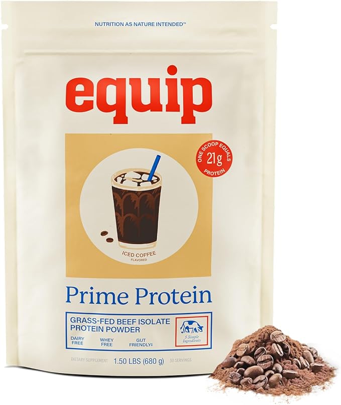 Equip Foods Prime Protein Powder Unflavored &amp Prime Protein Powder Iced Coffee